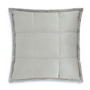 NWT Donna Karan Modern Classics Quilted European Sham, Mercury (silver/gray)